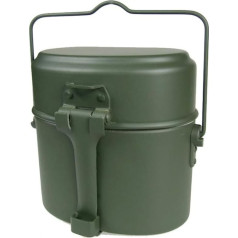 CHAOUYYZ 3-in-1 Aluminium Camping Lunch Box, Field Bottle, Mug, Pot, for Picnic, Travel, Water Cup, Bowl, Outdoor, Military Cookware/3-in-1 Lunch Bo*