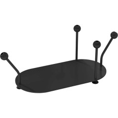 AEGCAOJH Small Metal Yoga Ball Display Stand Floor Storage Rack with Mounting Accessories for Home Gym Studio (Color : Black)