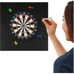 Dartscheiben-Wandschutz – Dartscheiben-Rückseite – abnehmbare schwarze Mattenschutz, professionelle Qualität für Erwachsene, Spielzimmer, Garage, Zuhause, Klassenzimmer