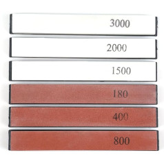 Professionelles Messerschärfer mit 6 Breitsteinen, 360 -Grad -Rotation Flip -Design Festwinkel Edelstahl Küchenkoch Messer Schärfen Schleifkit Abrieb Haltesystem Werkzeuge