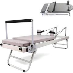 Faltbare Reformer-Pilates-Maschine, Verstellbares Core-Trainingsbett, Trainingsgerät for Anfänger, Stretching-Trainingsbett, Core-Trainingsgerät