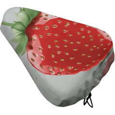 Lovely Strawberry Fahrradsitzbezug für Männer und Frauen, wasserabweisend, Heimtrainer-Sitzkissen, verstellbarer Fahrradsitz für Outdoor-Radfahren
