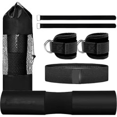 Barbell Pad Set | Gym Hip Thrust Pad - Fitnessbänder & Knöchelriemen Für Beinübungen Beinstärke Training