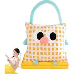 Travel Blanket and Pillow, Pillow Blanket - 2 in 1 Cartoon Plane Cushion and Felt Set | Multifunctional Thickened Car Cushion, Convert Pillow into Blanket