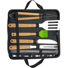 Grillzubehör BBQ - Grillspatel-Set 16-teilig - Tragbares Outdoor-Grillzubehör Für Männer Und Frauen Garten Camping Picknick