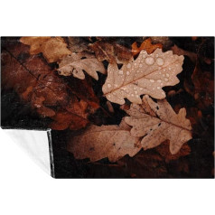 BestIdeas Decke mit verwelkten Blättern, weich, warm, gemütlich, Überwurf für Bett, Couch, Sofa, Picknick, Camping, Strand, 150 x 100 cm