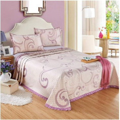 Folding Mat Can E Washed-Eis-Silk Mat Dicker Eis-Silk Ed Abdeckung Dreiteilig Frühling Und Sommer Ed Rock 600D Dicke Eis-Seide (Farbe:, Größe: 2.5 * 2.5M) / E / 2.5 * 2.5m