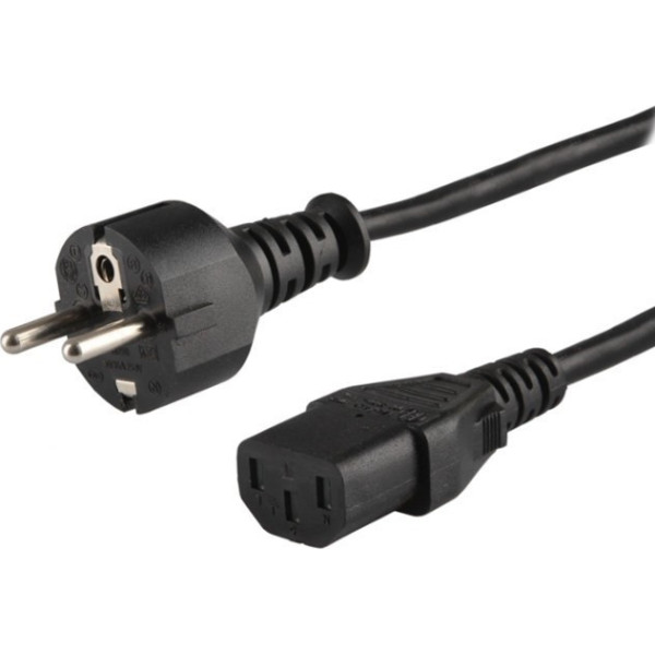 Strāvas padeves kabelis schuko male - iec c13, 1,2 m, cl-89