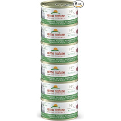 Almo Nature HFC Natural Megapack, Nassnahrung für Katzen - Pazifikthunfisch (6 Dosen x 70g)
