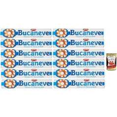Doria Bucaneve Biscuits with Sugar 12 x 200 g Cookies Biscuits Snack + Italian Gourmet Polpa 400 g