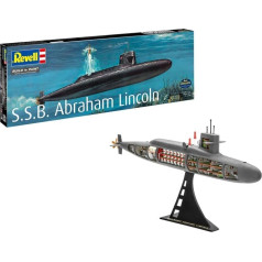 Plastmasas modelis kuģis s.s.b. abraham lincoln w/in 1/253