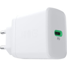 30w usb tīkla lādētājs 1x usb-c balts