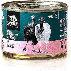 3Coty tītars ar spirulīnu pieaugušiem kaķiem 180g