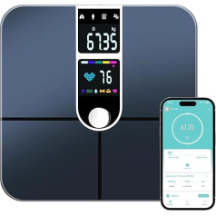 Vemfay - Personal Scales, Networked Scales, Bluetooth - Bathroom Scales with Large Display, Networked Scales, Body Analysis Scales