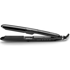 BaByliss Steam Straight Hair Straighteners - Moisturising System for Softer Hair, Titanium Ceramic Plates for Smooth Styling, 5 Temperature Settings from 150°C to 230°C, ST492E