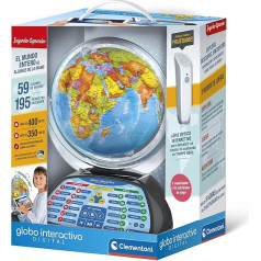 Clementoni - Interactive Earth Globe, 55387, Multi-Colour, Spanish Version