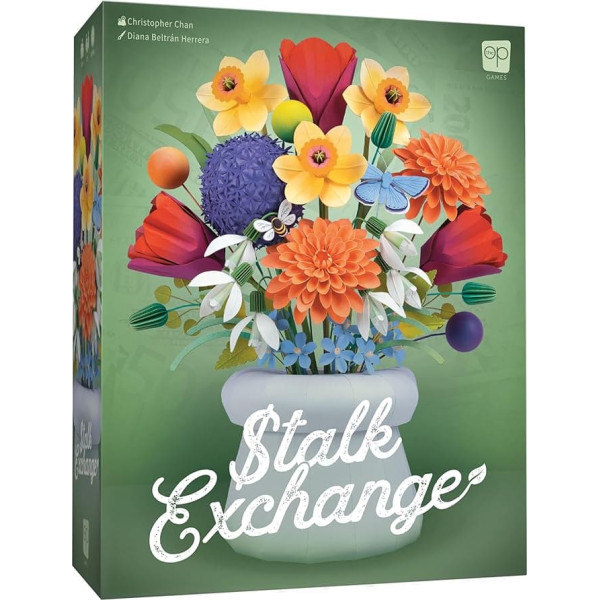 USAopoly Stalk Exchange Board Game Beautiful Flower and Gardening Themed Strategy Game Fast & Fun Gameplay Ages 10+ 2-5 Players English