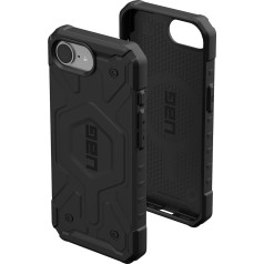 URBAN ARMOR GEAR Pathfinder MS Case Compatible with Apple iPhone 16E Case (Wireless Charging/Magnetic Charging Compatible, Military Standard Drop Protection), Black