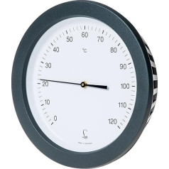 Fischer 3270.00 Air Sauna Thermometer 130 mm Bimetal Thermometer with Plastic Housing Made in Germany