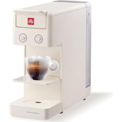 Illy Coffee Maker Y3.3 White Compatible with Iperespresso Capsules for Espresso and American Coffee