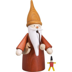 Seiffener Volkskunst Incense Smoker Erzgebirge Gnome | 16 cm | Ore Mountains Wooden Art Christmas | 12313 | Toy Gnome