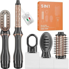 Air Styler 5 in 1 Airbrush Hair Dryer, 1200W, Hair Dryer and Styler, 4 Temperature Settings, Styler for Drying, Straightening, Curling Hair (CV1)