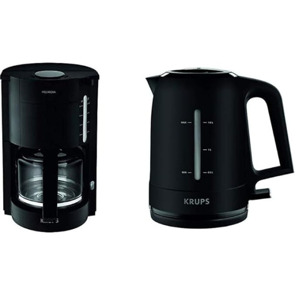 Krups F30901 ProAroma Glass Coffee Maker, 10 Cups 1,050 W