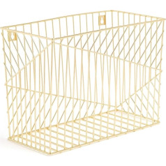 U Brands Metal Hanging File Organiser Letter Size Desk Accessories Vena Collection Gold