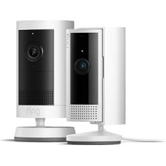Die neue Ring Außenkamera Plus Akku (Outdoor Camera Plus) + Ring Innenkamera| Kabellose Überwachungskamera zur Selbstinstallation, mit 2K-Video und Ring Vision | 30-tägiger Gratiszeitraum für Ring Home