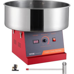 VEVOR Electric Cotton Candy Machine, 1000 W Cotton Candy Machines, Commercial Cotton Candy Machine with Stainless Steel Bowl & Sugar Spoon, Perfect for Children's Birthday Parties at Home, Family