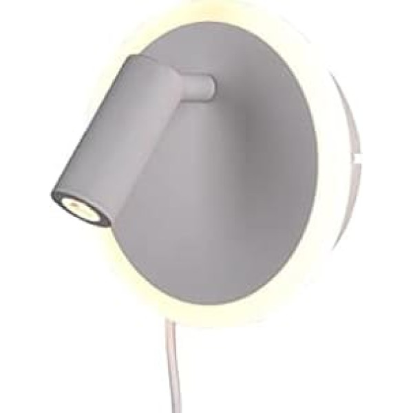 Trio Leuchten Jordan 229210231 LED Wall Light Metal Matt White with 5 Watt + 2 Watt LED