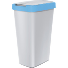 Atkritumu tvertne COMPACTA Q - gaiši zila / pelnu 45l Keden