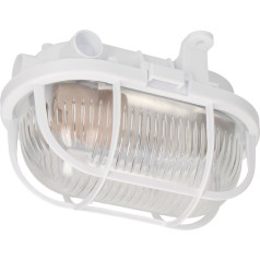 OVAL 60 7040T/P, gaismeklis, 60 W, E27, IP54, stikla difuzors, plastmasas vāks