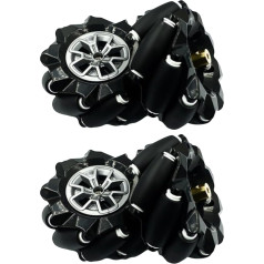 Suoumwa High Hardness Mecanum Wheel Omnidirectional Wheel with Coupling for TT Motor Intelligent Robot