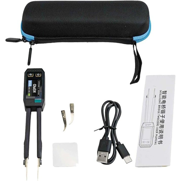LCR-ST1 Digital Intelligent Tweezers Bridge Meter LCD Display 1.14