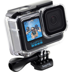 Suptig Waterproof Case for GoPro Hero 12 Hero 11 Hero 10 Hero 9 Black Waterproof 60M