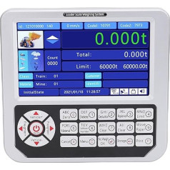 Fafeicy Electronic Loader Scale, Digital Industrial Scale System with 800 x 480 LCD Display, Overload, Alarm for Construction Logistics