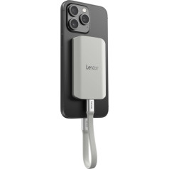 Lexar ES5 Portable SSD 1TB, USB 3.2 Gen2x2 with up to 2,000 MB/s Read and Write, IP65 Protection, Magsafe Phone SSD Supports Apple ProRes 4K (iPhone 15/16), Galaxy S25 8K, Liquid Silicone Case
