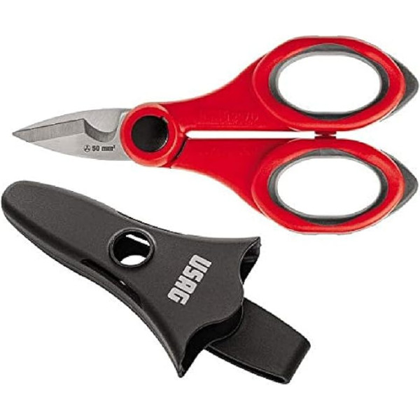 USAG U02070008 - 207 D - Scissors for Electricians, Stainless Steel Blades