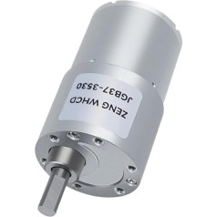 HMCOCOOFM JGB37-3530 Brushed Full Metal Gearbox 37 mm Torque Eccentric Shaft Without Bracket 600RPM_12V