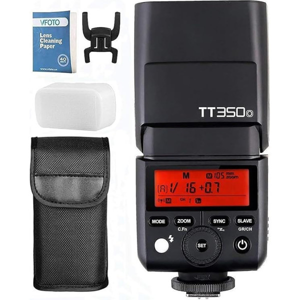 Godox TT350O TTL Camera Flash Speedlite Flash 2.4G HSS 1/8000s TTL GN36 Compatible with Olympus Camera E-P5 E-P3 Pen-F E-M10II E-M5II E-M1 E-PL8 Panasonic DMC-GX85 DMC-G7 DMC-GF1 DMC-LX100