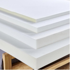 Hochwertige Schaumstoffpolsterung mit hoher Dichte, fester Polsterschaum für Sofa, Gartenbank, Sessel, Sitzkissen (15 cm dick, 100 x 45 cm), idealer Ersatz für Wohnaccessoires