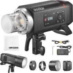 Godox AD400ProII AD400 PRO II 400Ws Flash for Photography, AD400Pro II Outdoor Flash TTL GN72 HSS 1/8000s, 0.01-1s Charging Time, 2.4G Wireless X with 30W Bi-Colour LED Setting Light, 2600mAh Battery