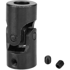 Oumefar 12 mm Durchmesser Welle Universalgelenk Stahlkupplungsmuttern Drehbarer Motorstecker CrossKnot 12 * 24 * 51mm Mechanische Antriebe