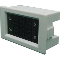 SHMKBDPF 1 STÜCKE 100A LED Digitales Spannungs-Doppelmessgerät(White,DC0-600V)