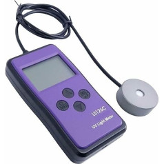 UV Index Meter, Portable UV Intensity Meter, UV Light Meter Tester with Bluetooth UV Health Measuring Range 0 to 20,000 UW/cm2 for UV Rays Home Office Indoor and Outdoor Use