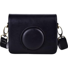 Rieibi Mini EVO Retro PU Leather Protective Case for Fujifilm Fuji Instax Mini EVO Instant Camera with Removable Shoulder Strap