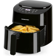 GOURMETmaxx Hot Air Fryer, 4.5 L Airfryer, Timer & Touchscreen, Fryer with 9 Functions and 8 Programmes, Energy-Saving, Almost No Oil, Mini Oven - 1400 W