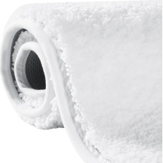 FY&XZH Bathroom Rug, 50 x 80 cm - 3X Longer Service Life, Resists Deformation & Lint, Non-Slip, Soft, Absorbent, Dense Microfibre Pile for Heavily Used Bathrooms - White