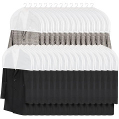 Univivi Shoulder Covers for Clothes (Set of 30) Breathable Clothes Dust Covers with 2